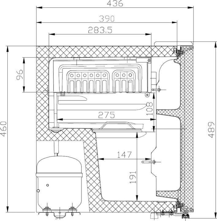 Image du produit Manta MM515PSL Fridge 46L Silver inox/black (46 l)