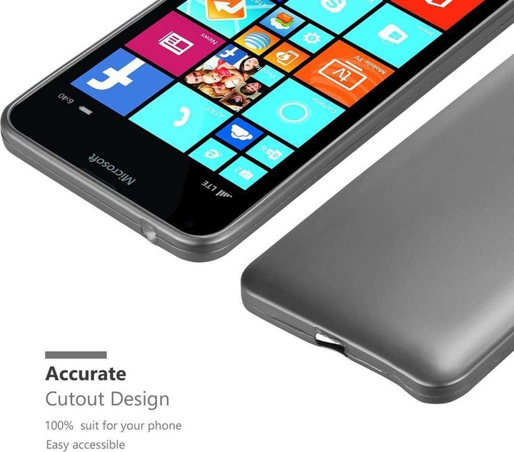 Produktbild Cadorabo TPU Matt Metallic Cover (Microsoft Lumia 640 XL)