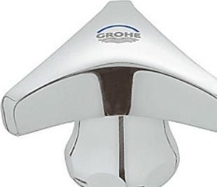 Actual product image Grohe Top 3/8" Trecorn handle Mark blue chr
