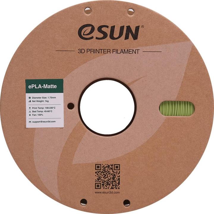 Produktbild eSUN ePLA-Matte Matcha Grün Filament 1.75mm 1Kg (PLA, 1.75 mm, 1000 g, Grün)