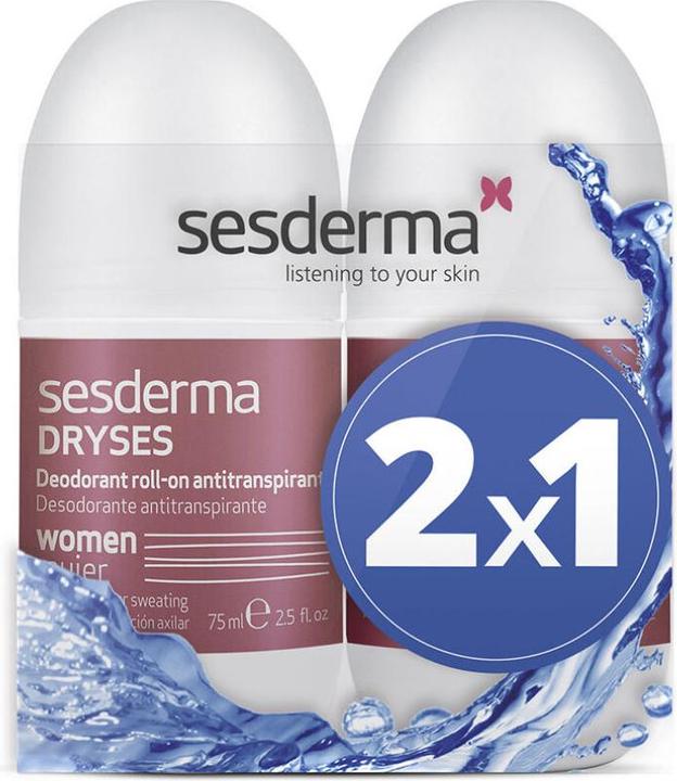 Image du produit Sesderma Pack Dryses Déodorant Anti-transpirant Roll On pour femme 2x75ml (Roll-on, 75 ml)
