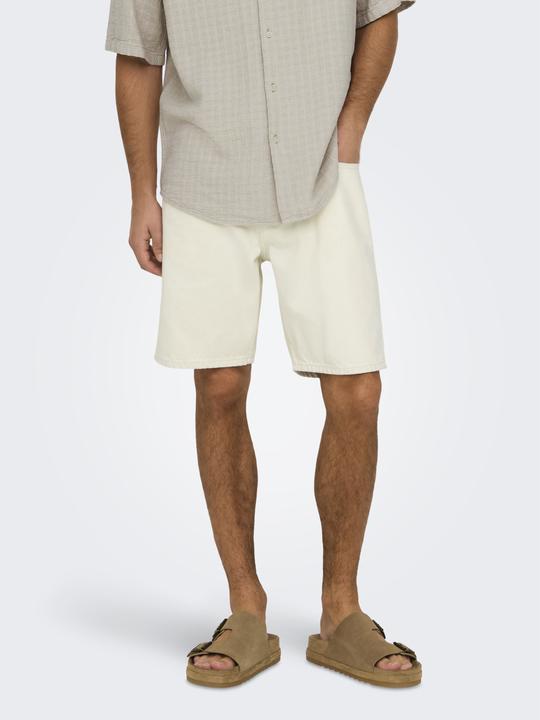 Actual product image Only & Sons Onsedge Ecru 2044 Pim Dnm Shorts Noos (XXL)