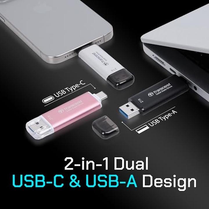 Actual product image Transcend ESD310C (1000 GB, USB-A, USB-C)