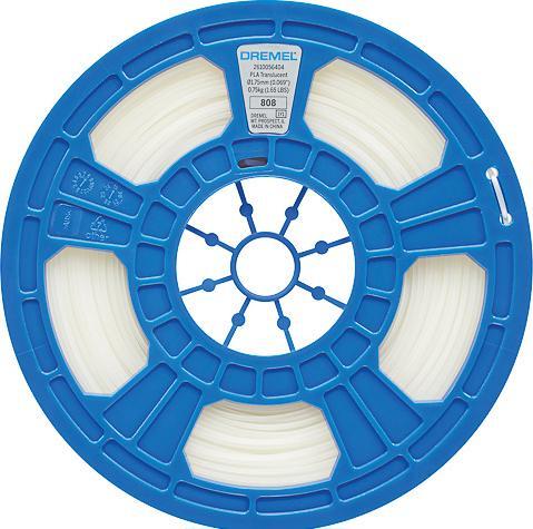 Produktbild Dremel PLA 1,75mm TRANSLUCENT 0,75kg 3D FILAMENT (PLA, 1.75 mm, 750 g, Transparent)