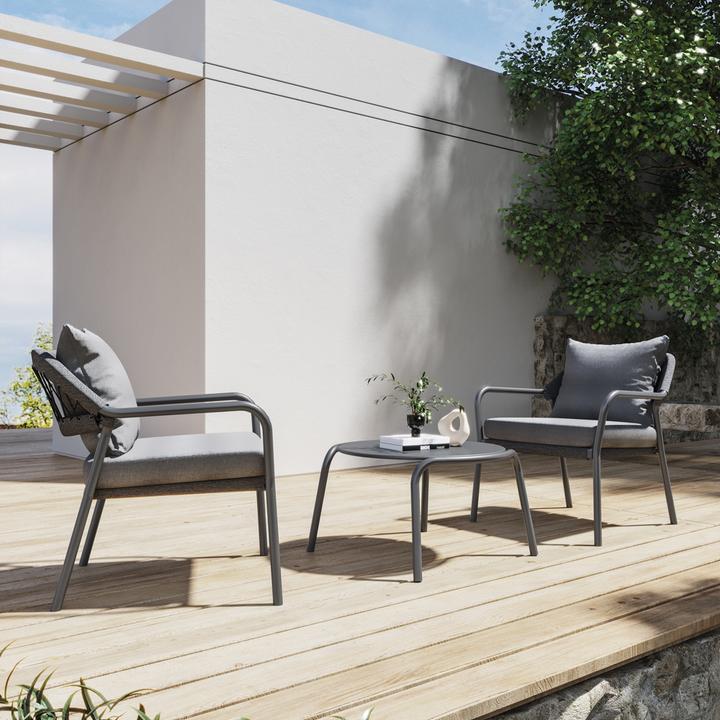 Produktbild Royal Garden Anderno Set Aluminium Mattgrau