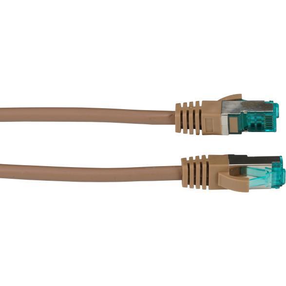 Thumbnail - EFB Elektronik RJ45 Patchkabel S/FTP, Cat.6A, LSZH, 10m, braun Das geschirmte Cat.6A RJ45 Patchkabel gewährleistet (S/FT...