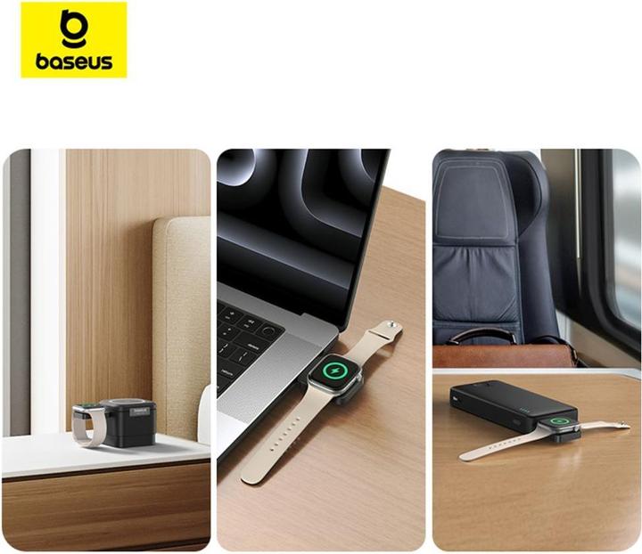 Productafbeelding Baseus MagPro 2.5W Magnetic Inductive Charger for Apple Watch - Black (2.50 W)