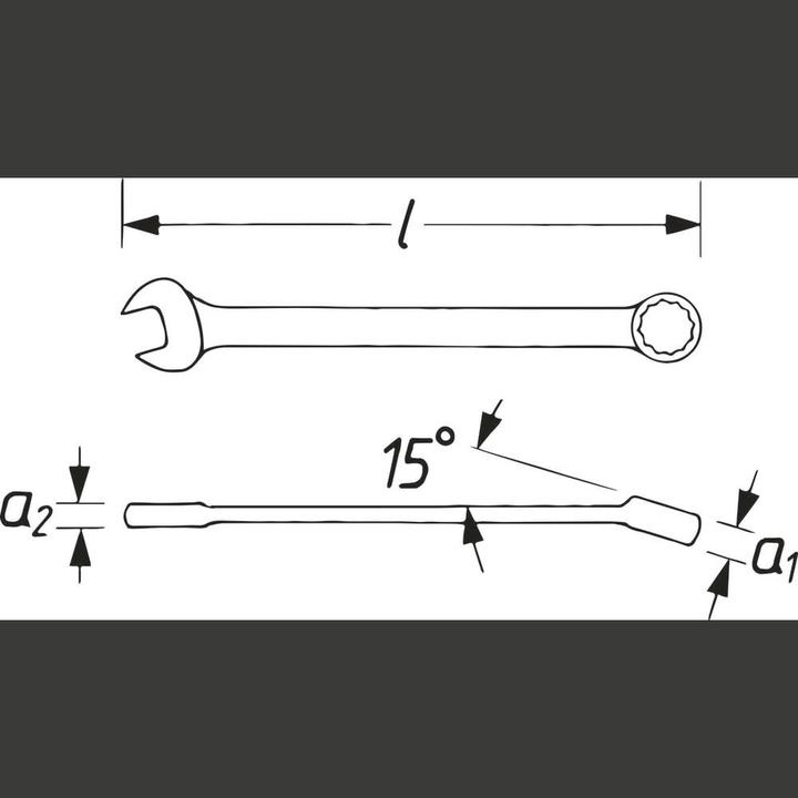 Actual product image Vigor Ring Spanner Sw 21 (21 mm)
