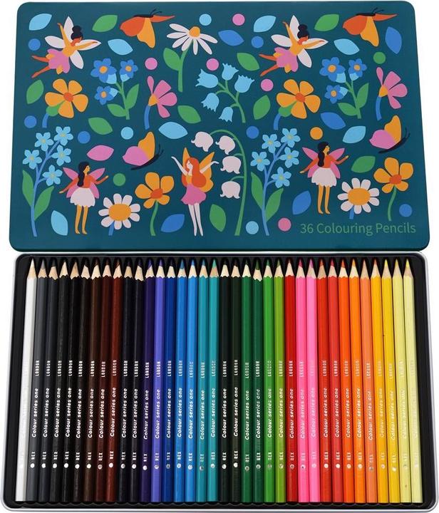 Image du produit Rex London boîte de 36 crayons de couleurs fairies in the garden (36 x)