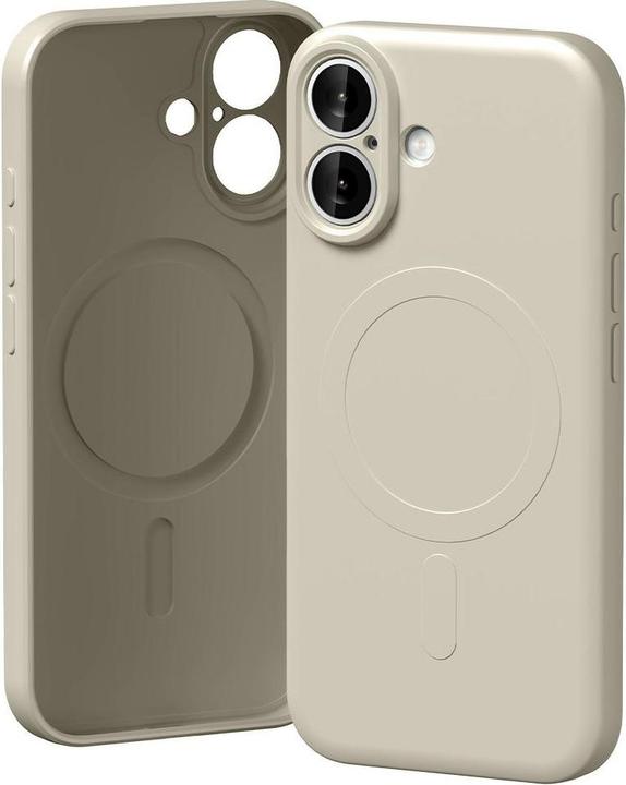 Actual product image Semi-Silicone MagSafe Case for iPhone 17 Stone (Apple iPhone 17)
