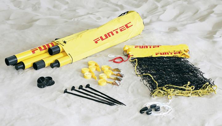 Immagine prodotto Funtec Sistema di beach volley BEACH MASTERS, giallo, 9,5 m, 12,5 kg