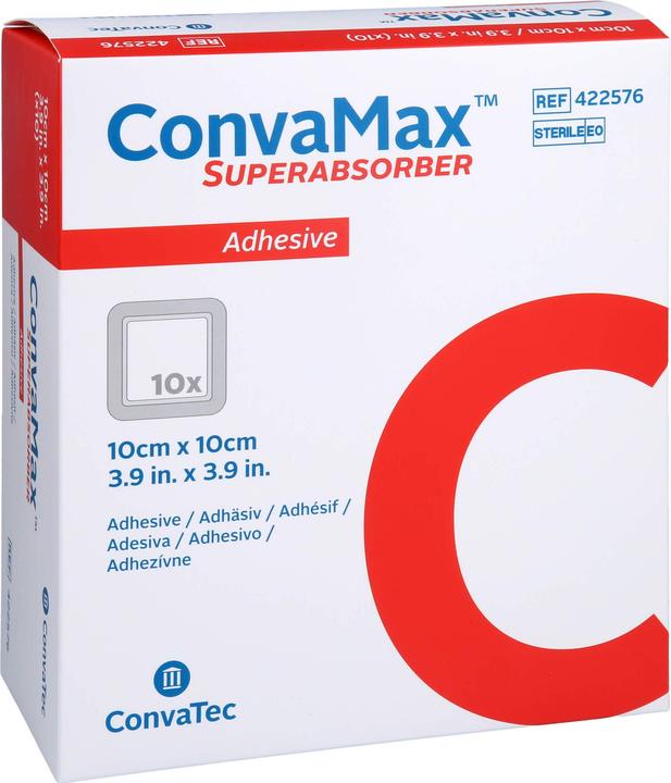 Produktbild ConvaTec Superabsorber 10x10cm adhäsiv (10x)