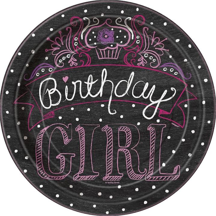 Produktbild Unique Party Partyteller Mädchengeburtstag (Packung mit 8 Stück) (8 x)