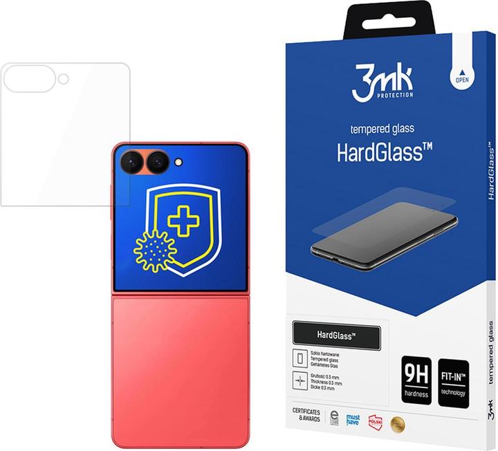 Actual product image 3MK Szkło hartowane HardGlass do Samsung Galaxy Z Flip 7 5G (Front) (Samsung Galaxy Z Flip7)