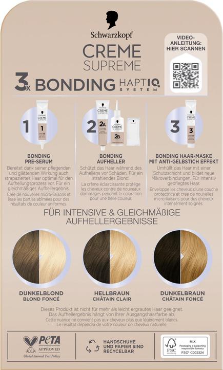 Immagine prodotto Schwarzkopf Creme Supreme Creme Supreme Coloration L1++ Extrem Aufheller Plus (L1++ Extra Brightener Plus)