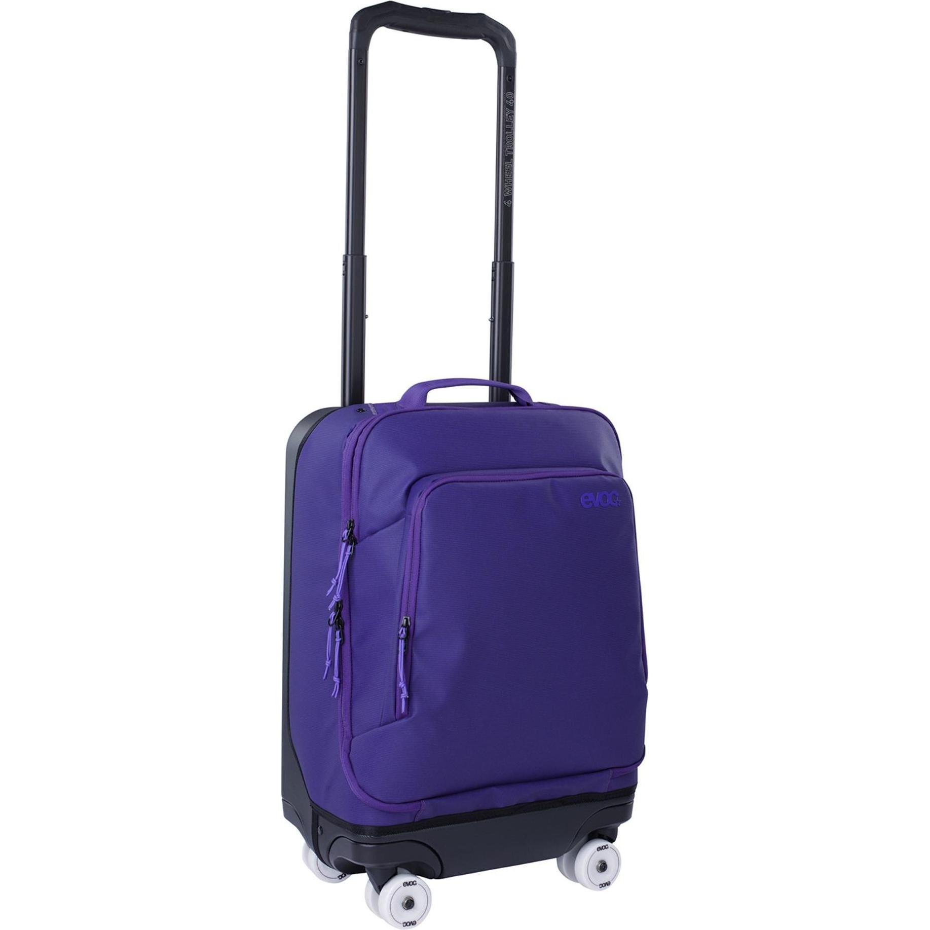Evoc, Valigia, 4-Wheel Trolley 40L, Nero, Viola, (40 l)