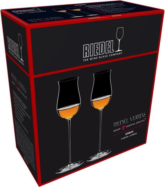 Immagine prodotto Riedel VERITAS Spirits 6449/71 (set di 2) (1.52 dl, 2 x, Bicchieri da liquore + bicchieri da grappa)
