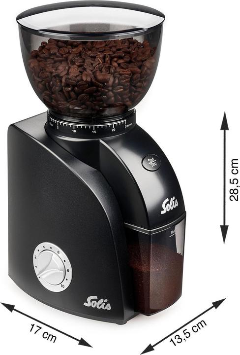 Productafbeelding Solis Koffiemolen Scala Zero Static Type 1662 Zwart