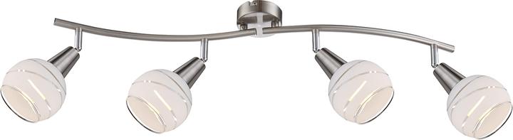 Actual product image Globo LED spotlight nickel matt 4xE14 LED (320 lm, E14)