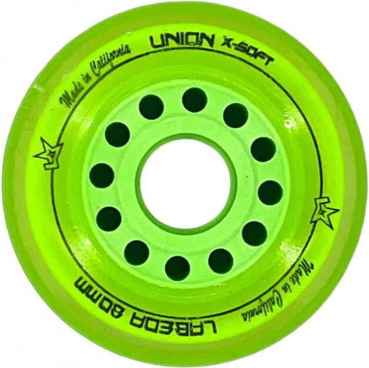 Produktbild Labeda Union X-Soft 4er-Pack Rollhockey-Räder (Weiss, 80 mm) (80 mm)