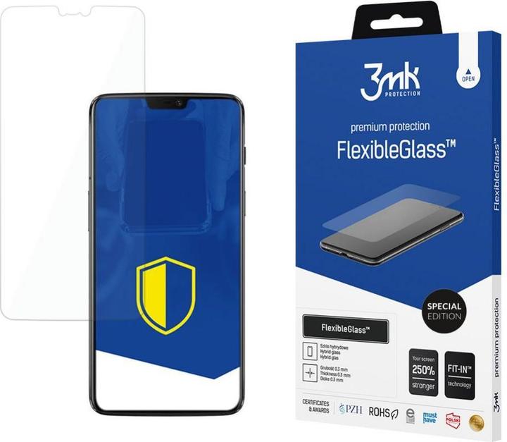 Actual product image 3MK hybrid glass Flexible 2.5D SE for OnePlus 6 (1 Piece, OnePlus 6)