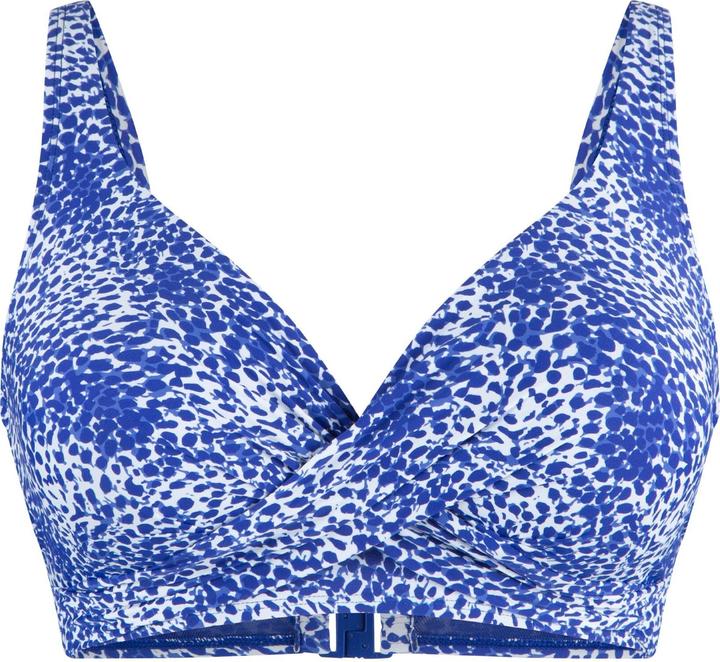 Stampa blu e bianca