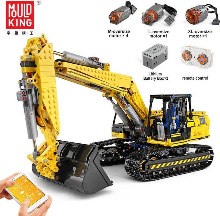Produktbild Mould King Raupenbagger (inkl. Fernbedienung) - Klemmbausteine