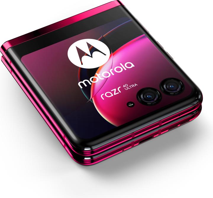 Actual product image Motorola Razr 40 Ultra (256 GB, Viva Magenta, 6.90", SIM + eSIM, 5G)