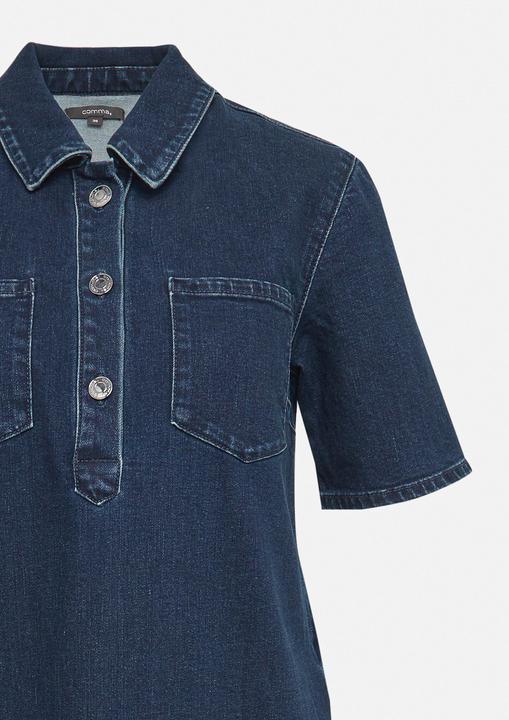 Image du produit Comma Kleid Elastisches Denim-Kleid mit seitlichen Eingrifftaschen (34)