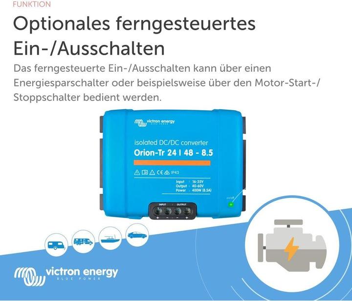 Immagine prodotto Victron Energy Orion-Tr 24/48-8,5A (400W) - isolato