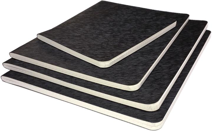 Actual product image Neutral Oilcloth booklet without register 7.5 x 12 cm (7.5 x 12 cm, Checked, Soft cover)