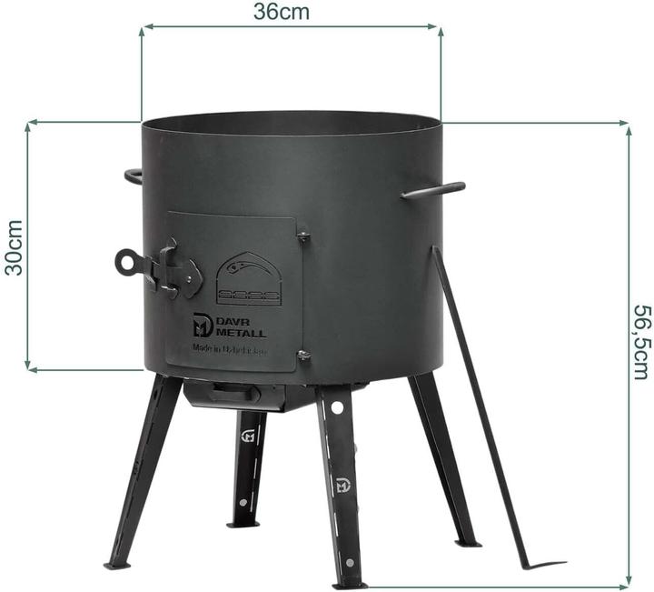 Immagine prodotto Cheffinger Utschak mit Kazan (36 cm)