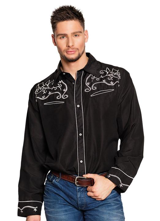 Produktbild Boland Authentisches Cowboy Hemd Schwarz (XL)
