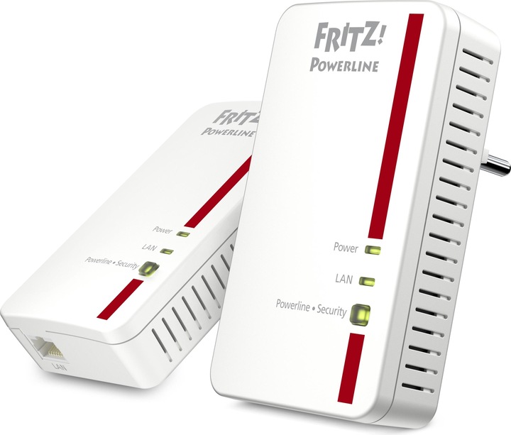 AVM FRITZ!Powerline 1000E Set - contains 2x FRITZ!Powerline 1000E Adapter (1200 Mbit/s)