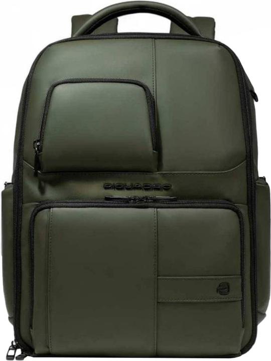 Actual product image Piquadro Laptoprugzak / Werktas / Rugtas - Dames - 15.6 inch - Leer - W129W Special - Groen