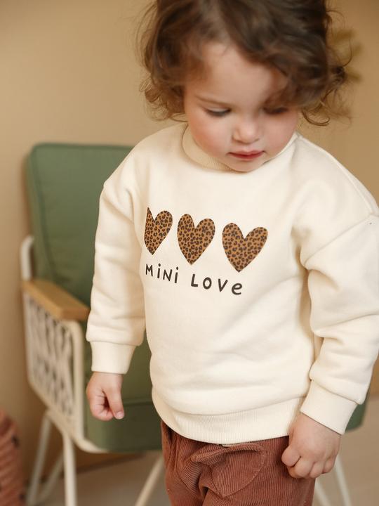 Produktbild Vertbaudet Baby Sweatshirt BASIC mit Message-Print & Recycling-Polyester (92)