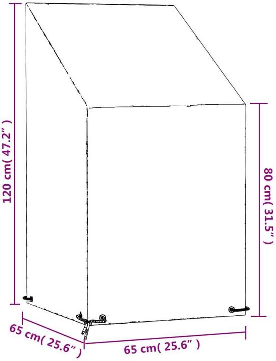 Image du produit vidaXL Gartenstuhl Abdeckung