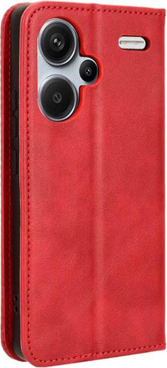 Produktbild Cover-Discount Xiaomi Redmi Note 13 Pro+ - Stand Flip Case Hülle rot (Xiaomi Redmi Note 13 Pro+)