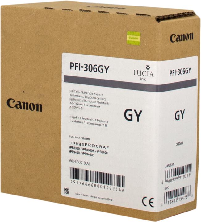 Produktbild Canon Tinte Large Format grey Orig.Nr. PFI-306GY (GY, LBK)