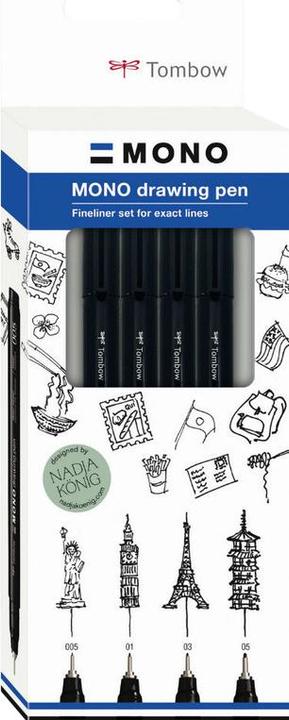 Image du produit Tombow Crayon à dessin mono (Noir, 4 x)
