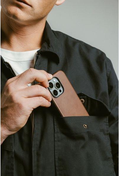 Produktbild Nomad Modern Leather Case iPhone 16 Pro Max Brown (Apple iPhone 16 Pro Max)
