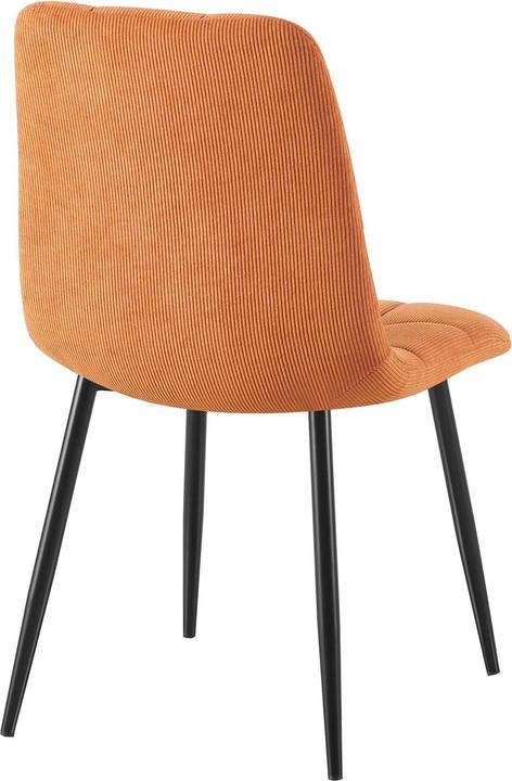 Actual product image CLP 4er Set Esszimmerstuhl Tilde gepolstert mit Rückenlehne bis 150 kg belastbar
