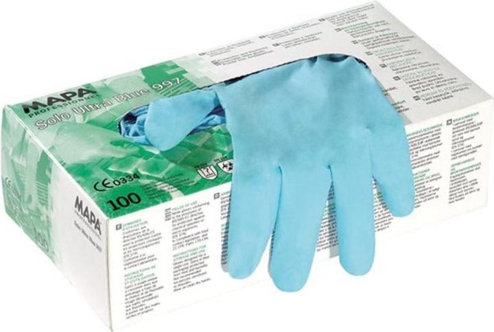 Actual product image Mapa Disposable gloves Solo 997 pack a 100 pcs size 6 (6)