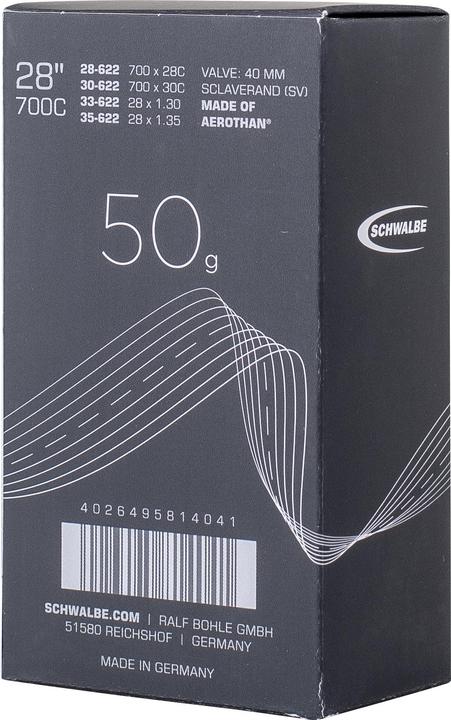 Actual product image Schwalbe Aerothan 18"/700C Endurance Race (Presta (SV), 28", 40 mm)