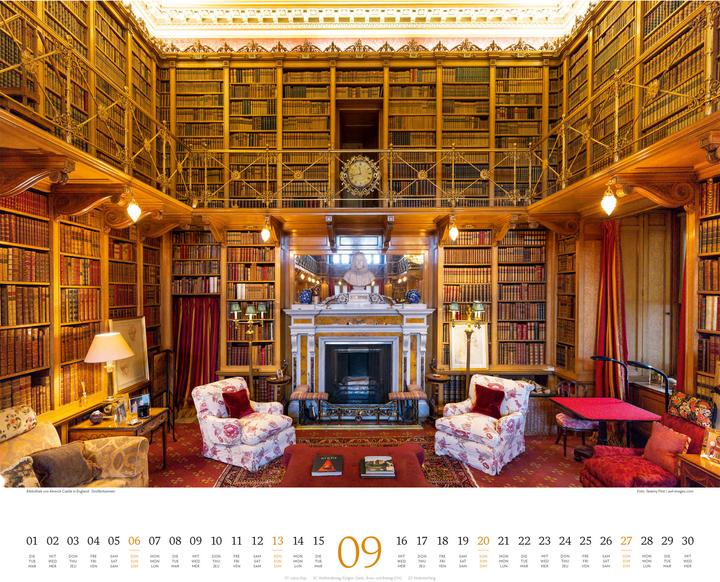 Image du produit Welt der Bücher - Bibliotheken-Kalender 2026 (54 x 48 cm)