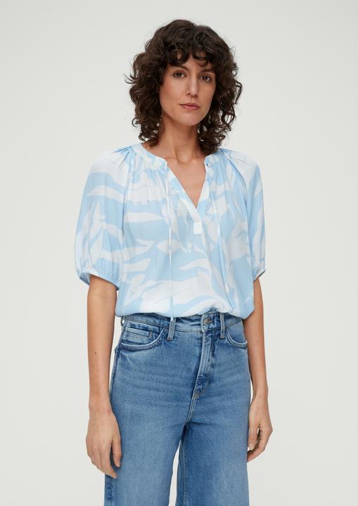 Produktbild s.Oliver Bluse Kurzarmbluse aus Viskose (36)