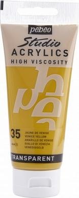 Actual product image Pebeo Studio Acrylics fine acrylic (Venice yellow, 100 ml)