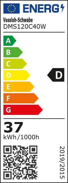 Label énergétique Meyer+Sohn Ecolum (4374 lm, IP65)