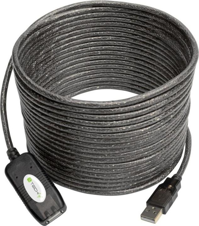 Image du produit Techly USB 2.0 extension active, Hi-Speed (10 m, USB 2.0)