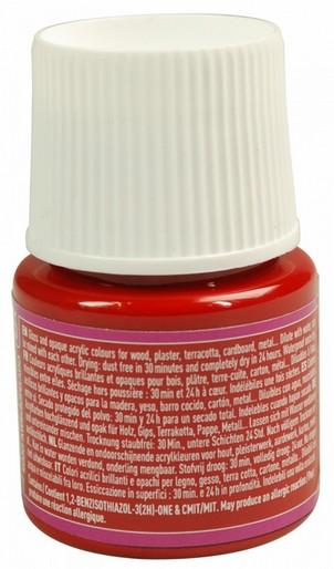 Actual product image Pebeo Deco Glossy acrylic paint (Velvet red, 45 ml)